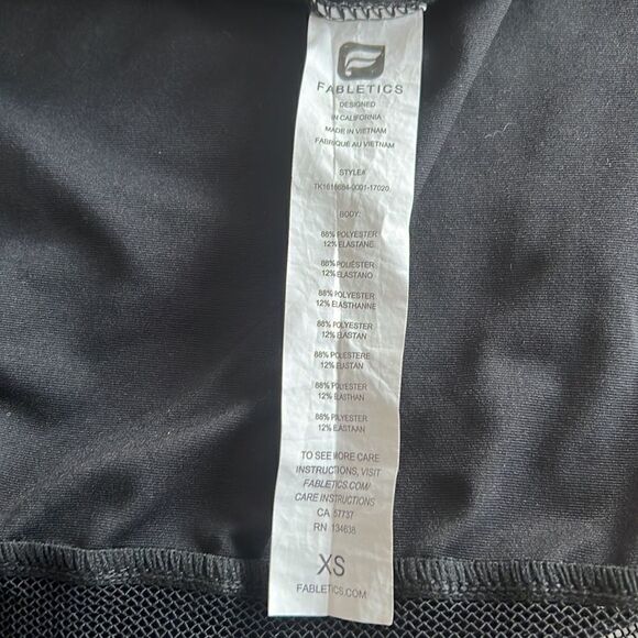Fabletics black athletic tank top- size XS - Picture 5 of 5